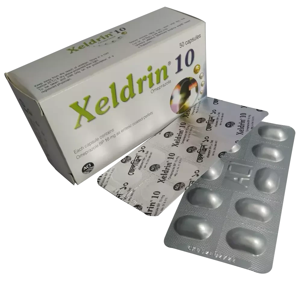Pack Image: Xeldrin 10 mg Capsule (10 x 10)