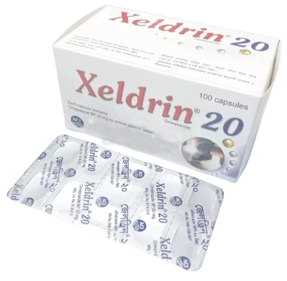 Pack Image: Xeldrin 20 mg Capsule (10 x 10)