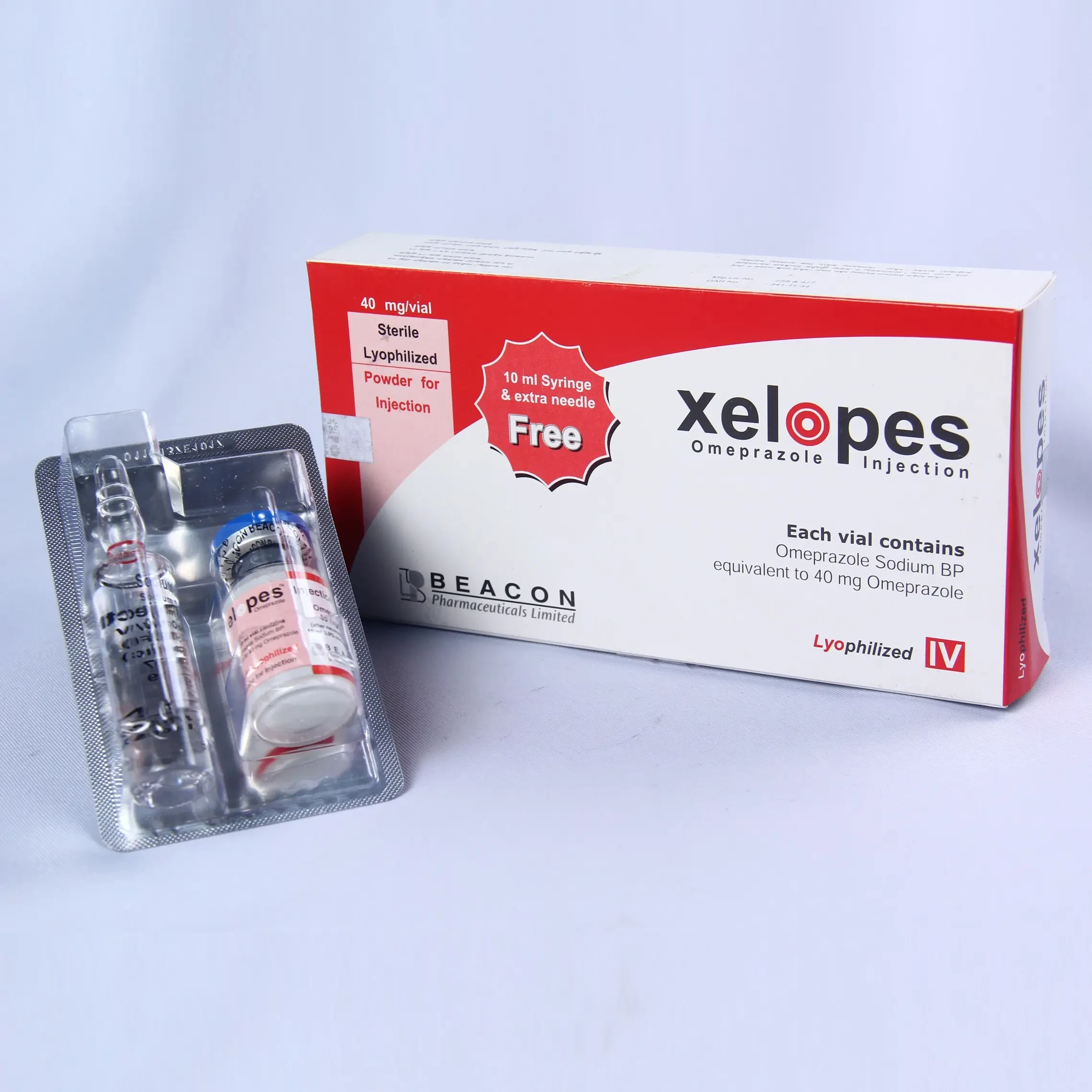 Pack Image: Xelopes 40 mg Injection (40 mg vial)