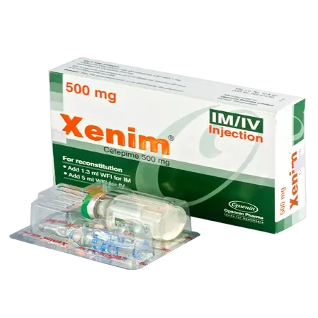 Pack Image: Xenim 500 mg Injection (500 mg vial)