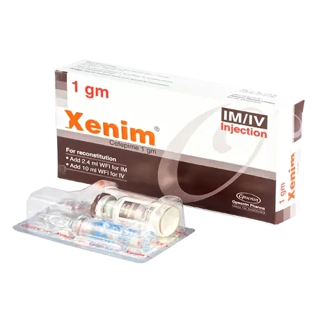 Pack Image: Xenim 1 gm Injection (1 gm vial)