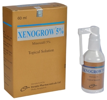 Pack Image: Xenogrow 5% Scalp Solution (60 ml bottle)