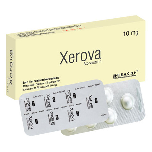 Pack Image: Xerova 10 mg Tablet (4 x 7)