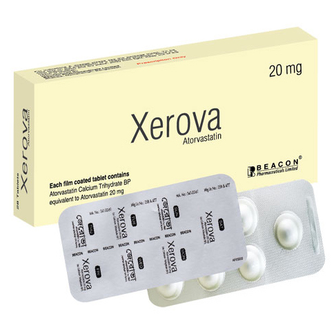 Pack Image: Xerova 20 mg Tablet (2 x 7)