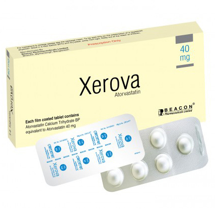 Pack Image: Xerova 40 mg Tablet (2 x 7)