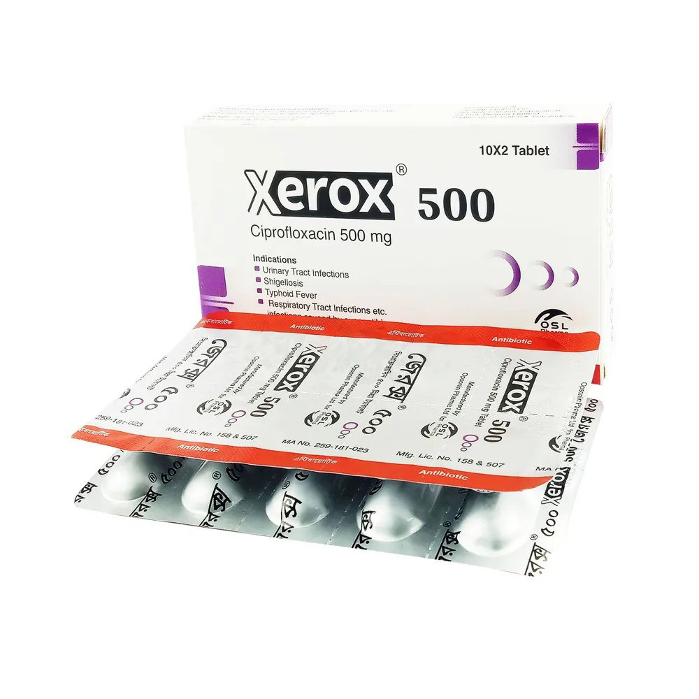 Pack Image: Xerox 500 mg Tablet (2 x 10)