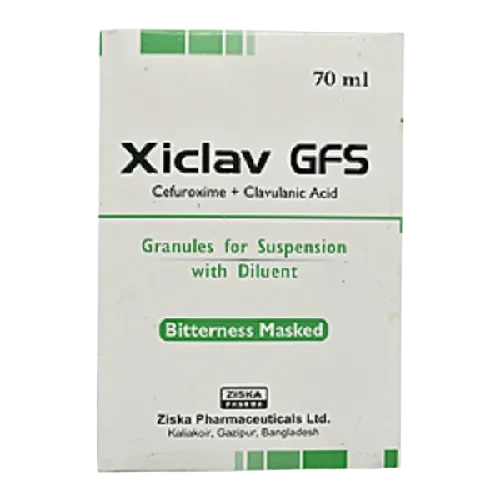 Pack Image: Xiclav (125 mg Suspension (70 ml bottle)