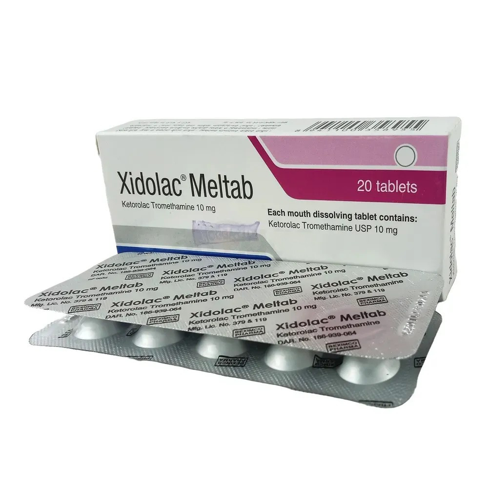 Pack Image: Xidolac Meltab 10 mg Tablet (2 x 10)
