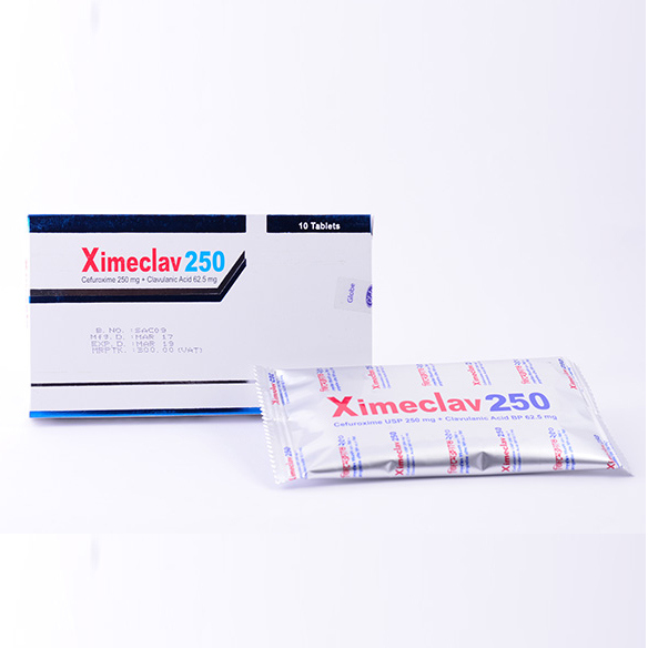 Pack Image: Ximeclav 250 mg Tablet (1 x 10)