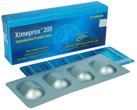 Pack Image: Ximeprox 200 mg Tablet (2 x 6)