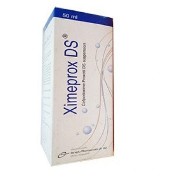 Pack Image: Ximeprox DS 80 mg Suspension (50 ml bottle)