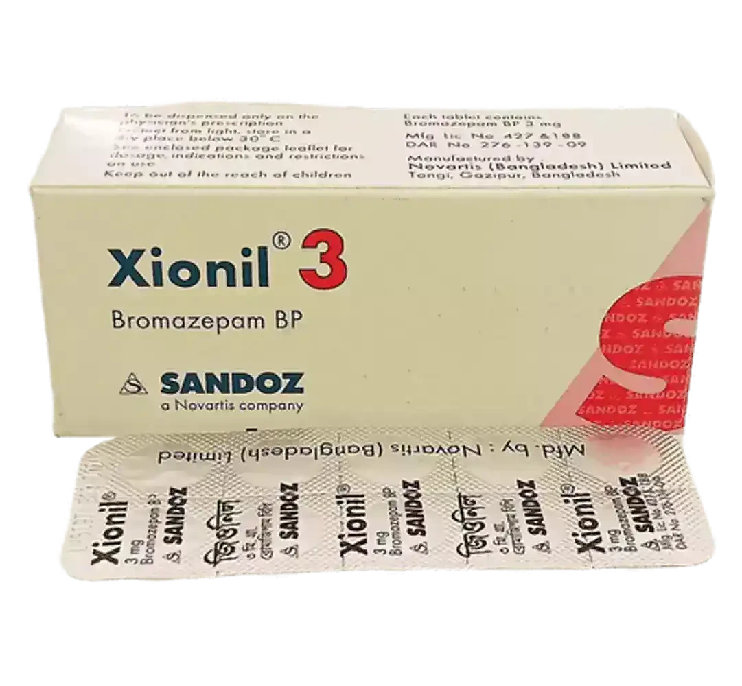 Pack Image: Xionil 3 mg Tablet (5 x 10)