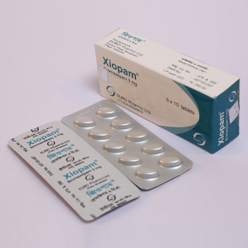 Pack Image: Xiopam 3 mg Tablet (5 x 10)