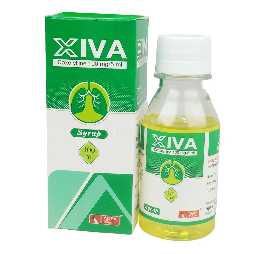 Pack Image: Xiva 100 mg Syrup (60 ml bottle)