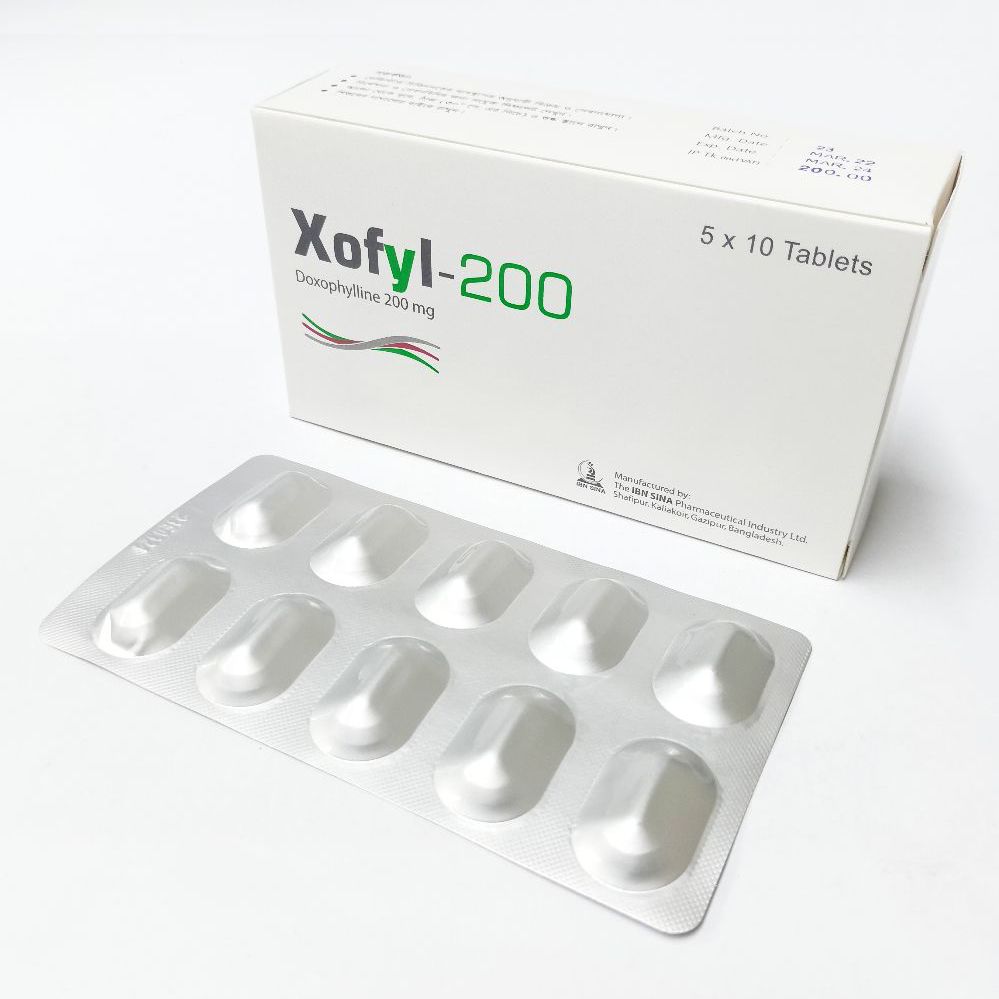 Pack Image: Xofyl 200 mg Tablet (5 x 10)