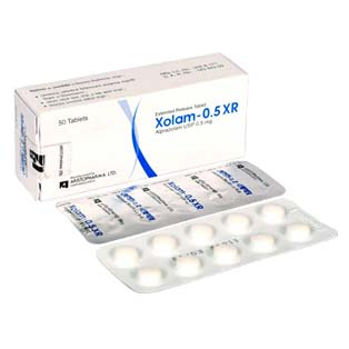 Pack Image: Xolam XR 0.5 mg Tablet (5 x 10)