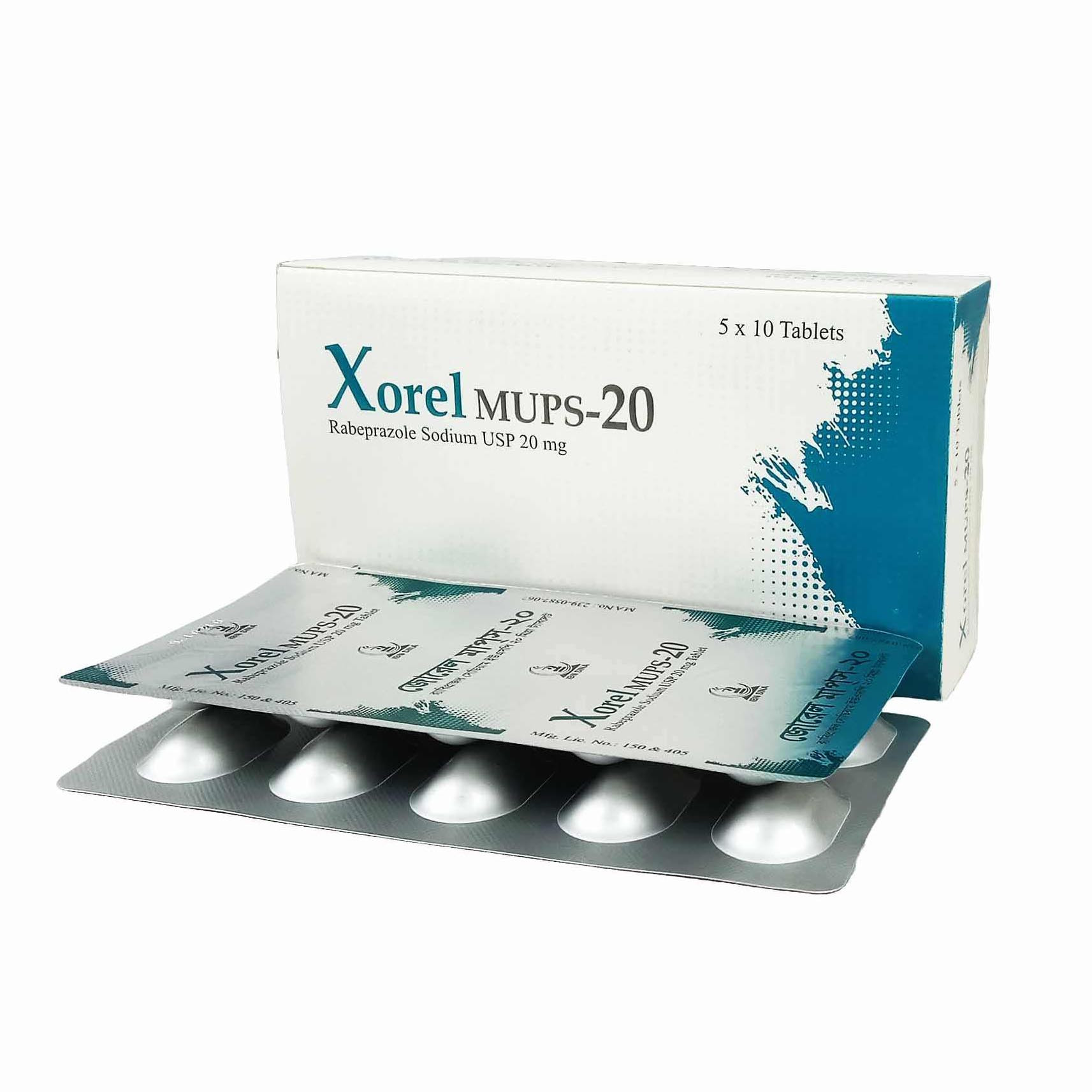Pack Image: Xorel MUPS 20 mg Tablet (5 x 10)