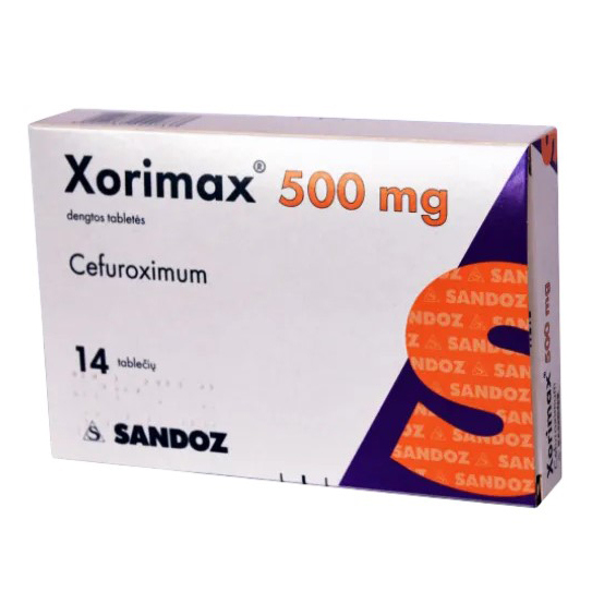 Pack Image: Xorimax 500 mg Tablet (2 x 7)