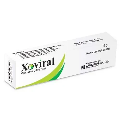 Pack Image: Xoviral 0.15% Eye Gel (5 gm tube)