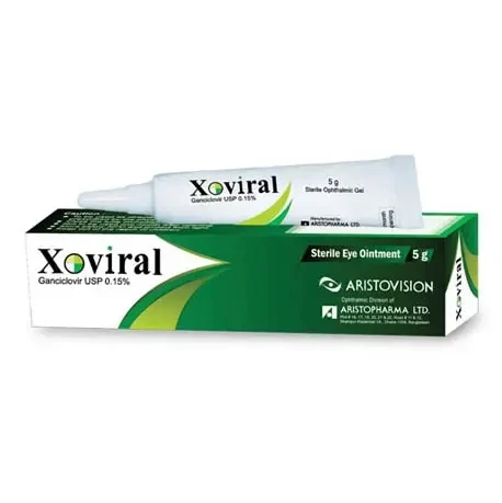Pack Image: Xoviral 0.15% Eye Gel (5 gm tube)