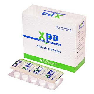 Pack Image: Xpa 500 mg Tablet (25 x 10)
