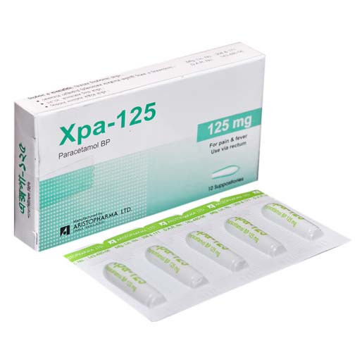 Pack Image: Xpa 125 mg Suppository (2 x 5)