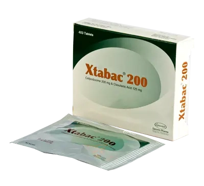 Pack Image: Xtabac 200 mg Tablet (3 x 4)