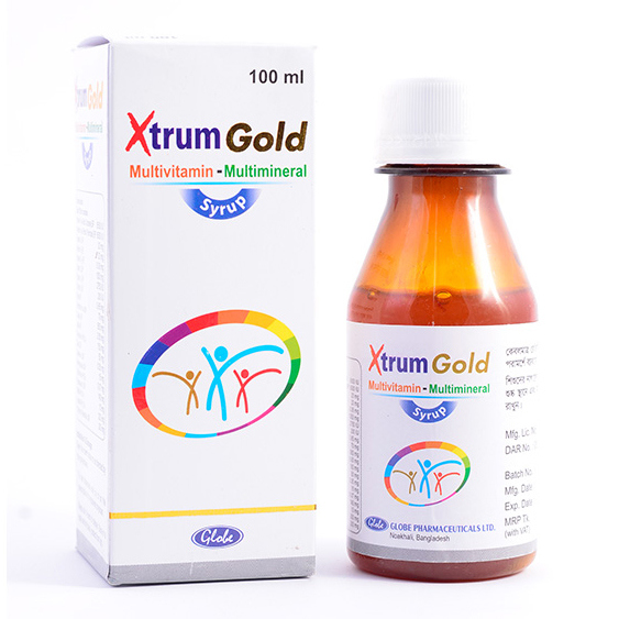 Pack Image: Xtrum Gold Syrup (100 ml bottle)