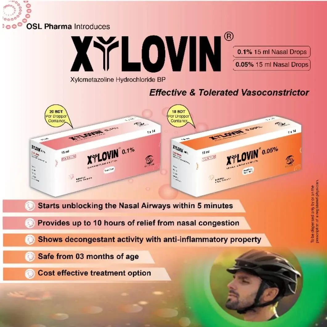 Pack Image: Xylovin 0.05% Nasal Drop (15 ml drop)