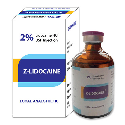 Pack Image: Z-Lidocaine 2% Injection (50 ml vial)