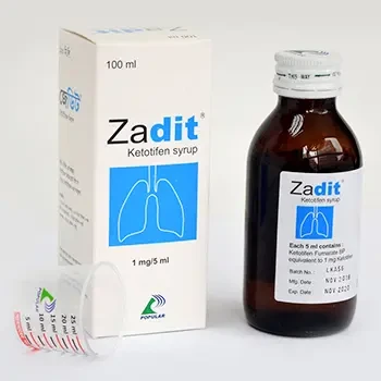 Pack Image: Zadit 1 mg Syrup (100 ml bottle)