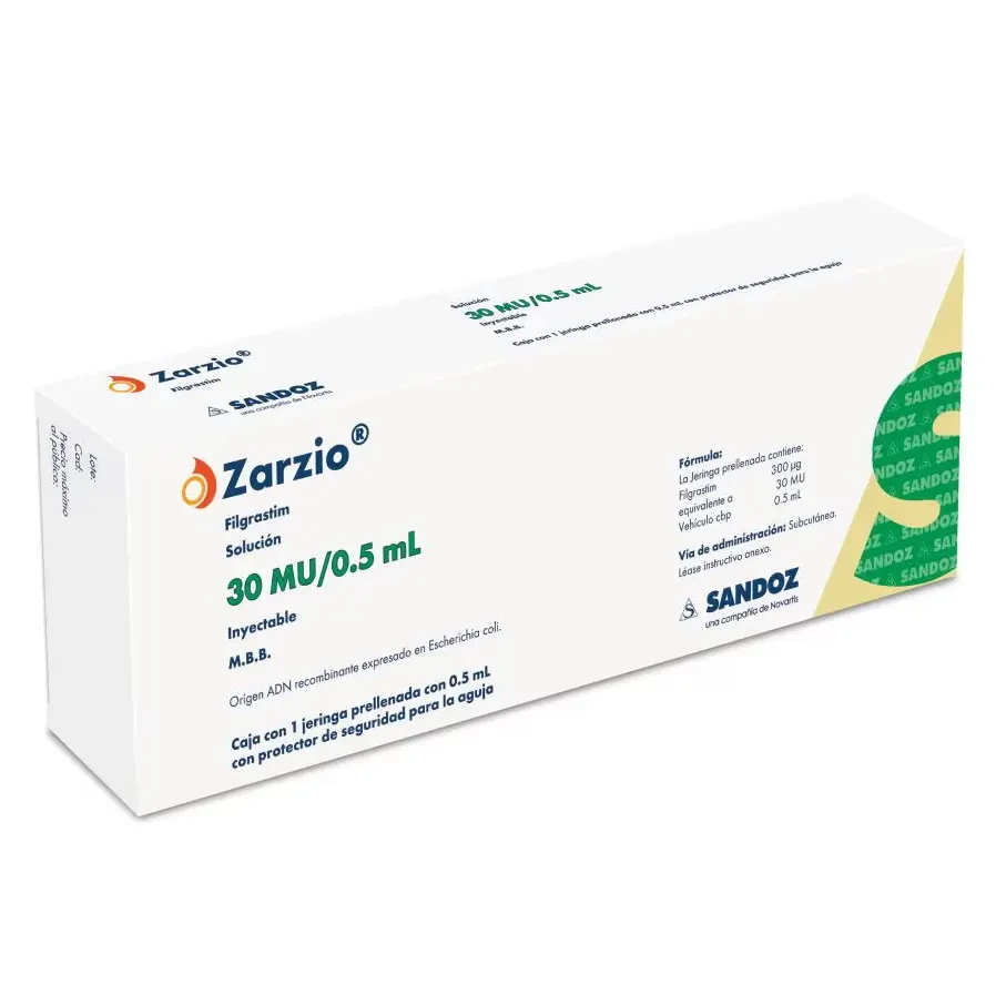 Pack Image: Zarzio 300 mcg Injection (0.5 ml pre-filled syringe)