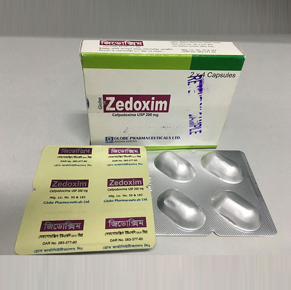Pack Image: Zedoxim 200 mg Capsule (2 x 4)