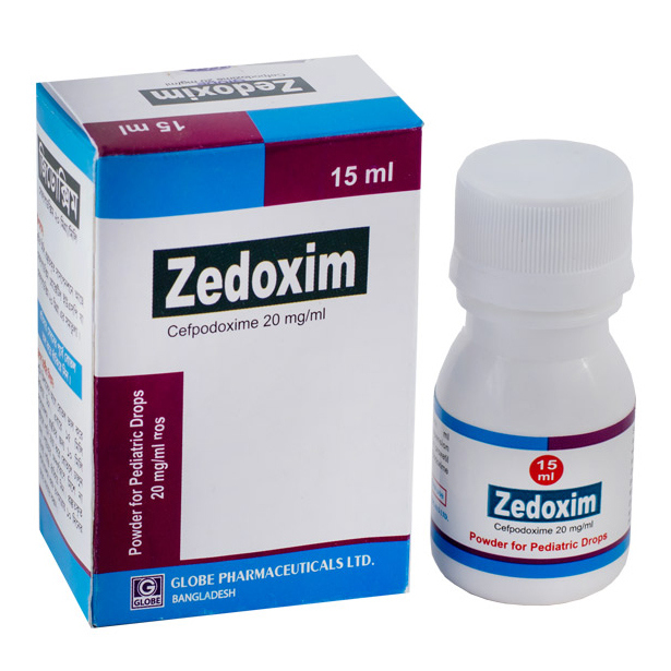 Pack Image: Zedoxim 20 mg Pediatric Drop (15 ml bottle)