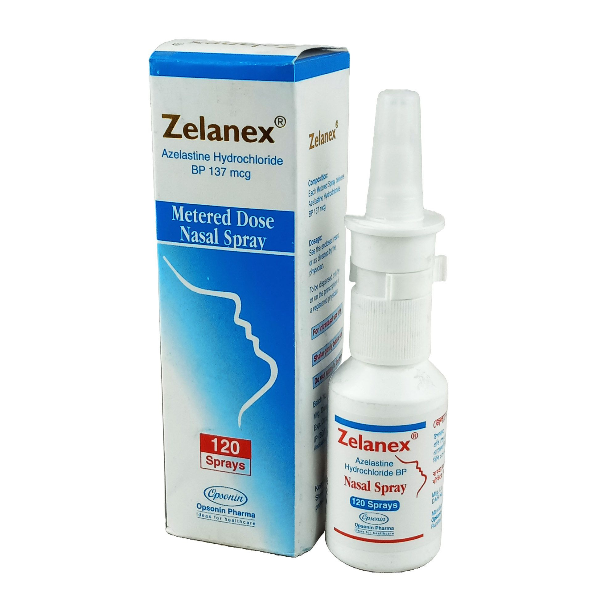 Pack Image: Zelanex 137 mcg Nasal Spray (120 metered sprays)
