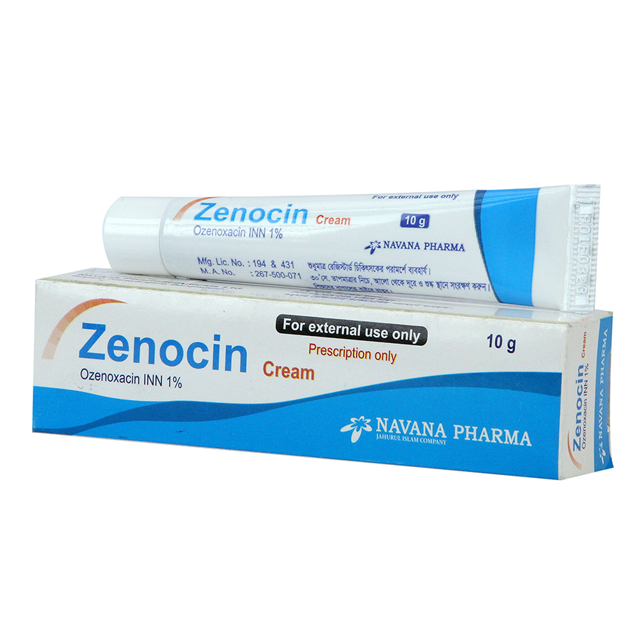 Pack Image: Zenocin 1% w Cream (10 gm tube)