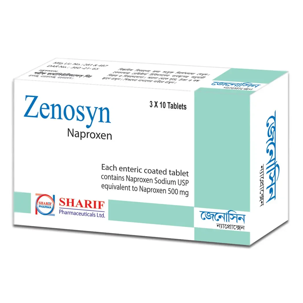 Pack Image: Zenosyn 500 mg Tablet (3 x 10)