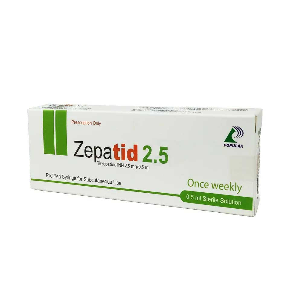Pack Image: Zepatid 2.5 mg Injection (2.5 mg pre-filled syringe)