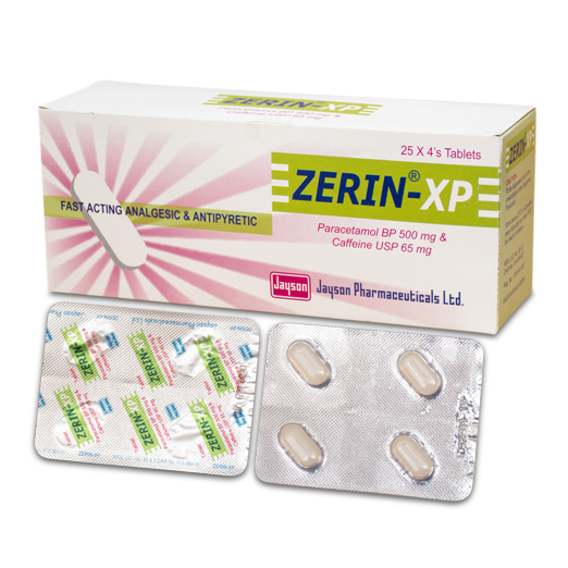 Pack Image: Zerin-XP 500 mg Tablet (10 x 10)