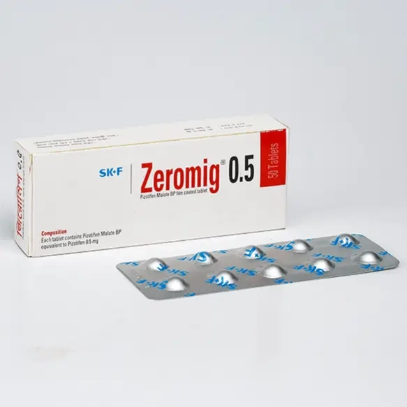 Pack Image: Zeromig 0.5 mg Tablet (5 x 10)