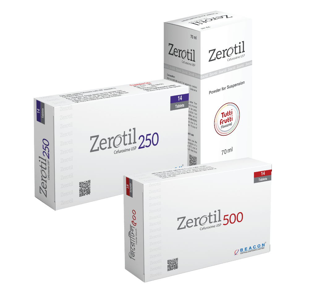 Pack Image: Zerotil 500 mg Tablet (2 x 7)