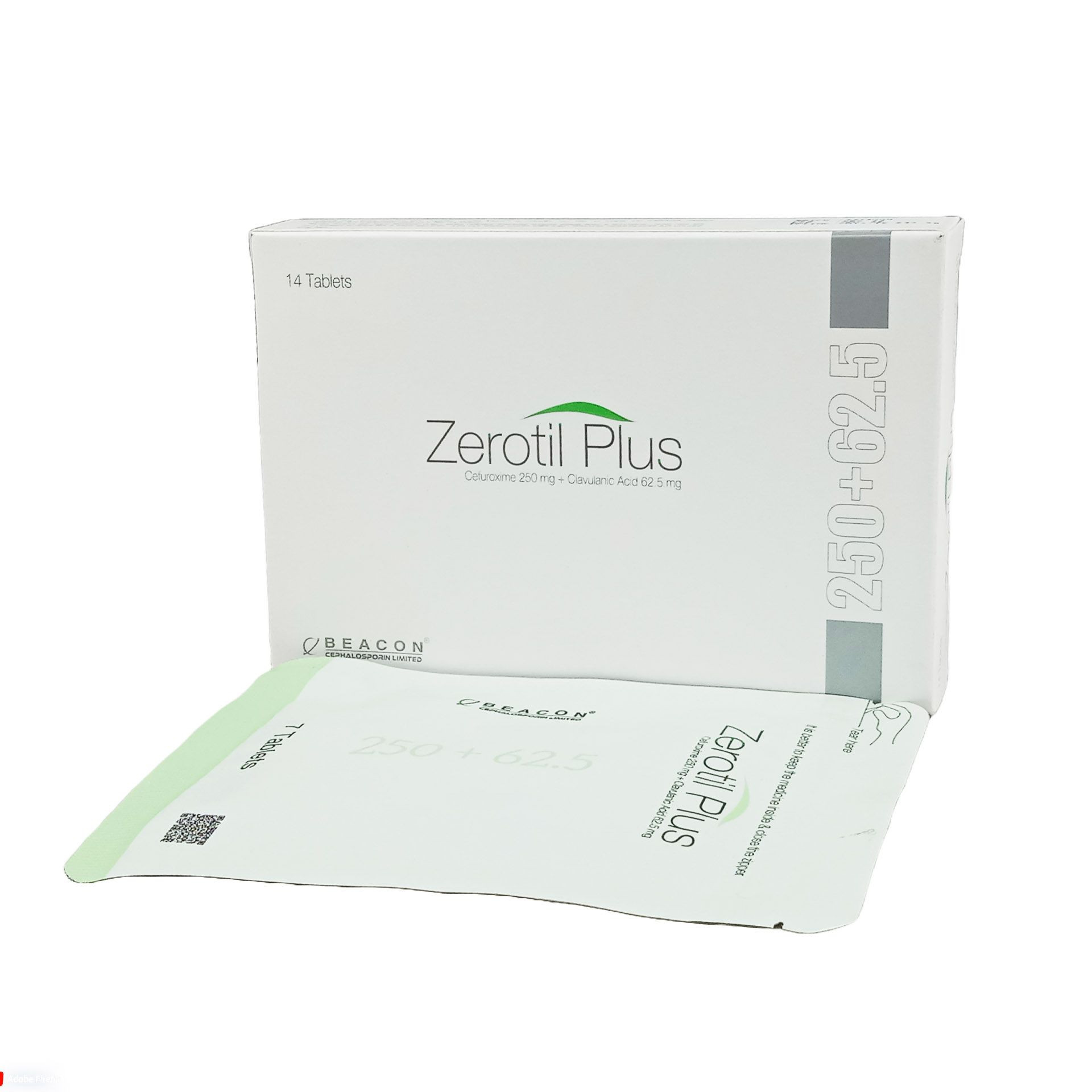 Pack Image: Zerotil Plus 250 mg Tablet (2 x 7)