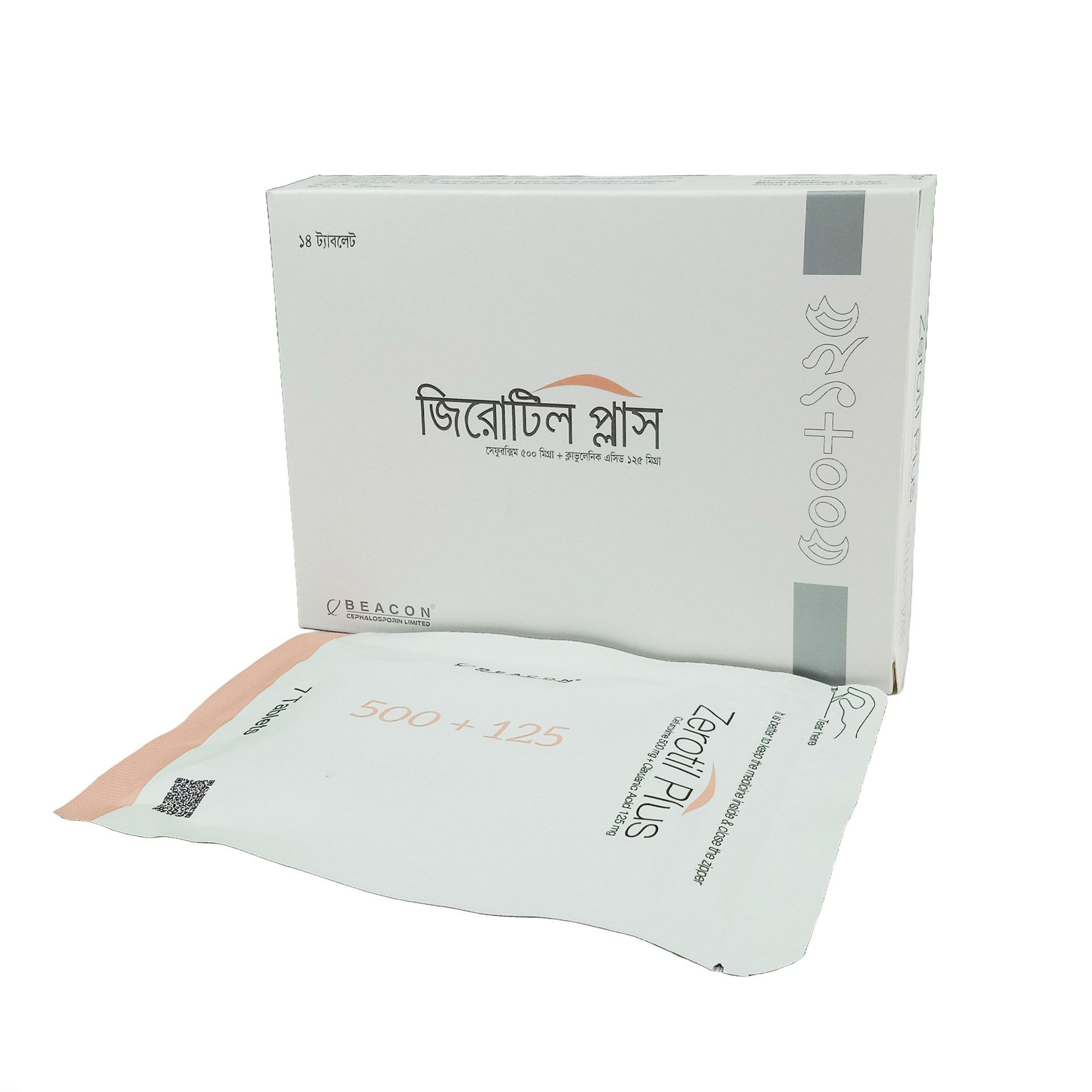 Pack Image: Zerotil Plus 500 mg Tablet (2 x 7)