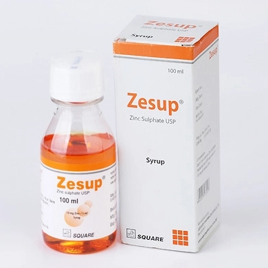 Pack Image: Zesup 10 mg Syrup (100 ml bottle)