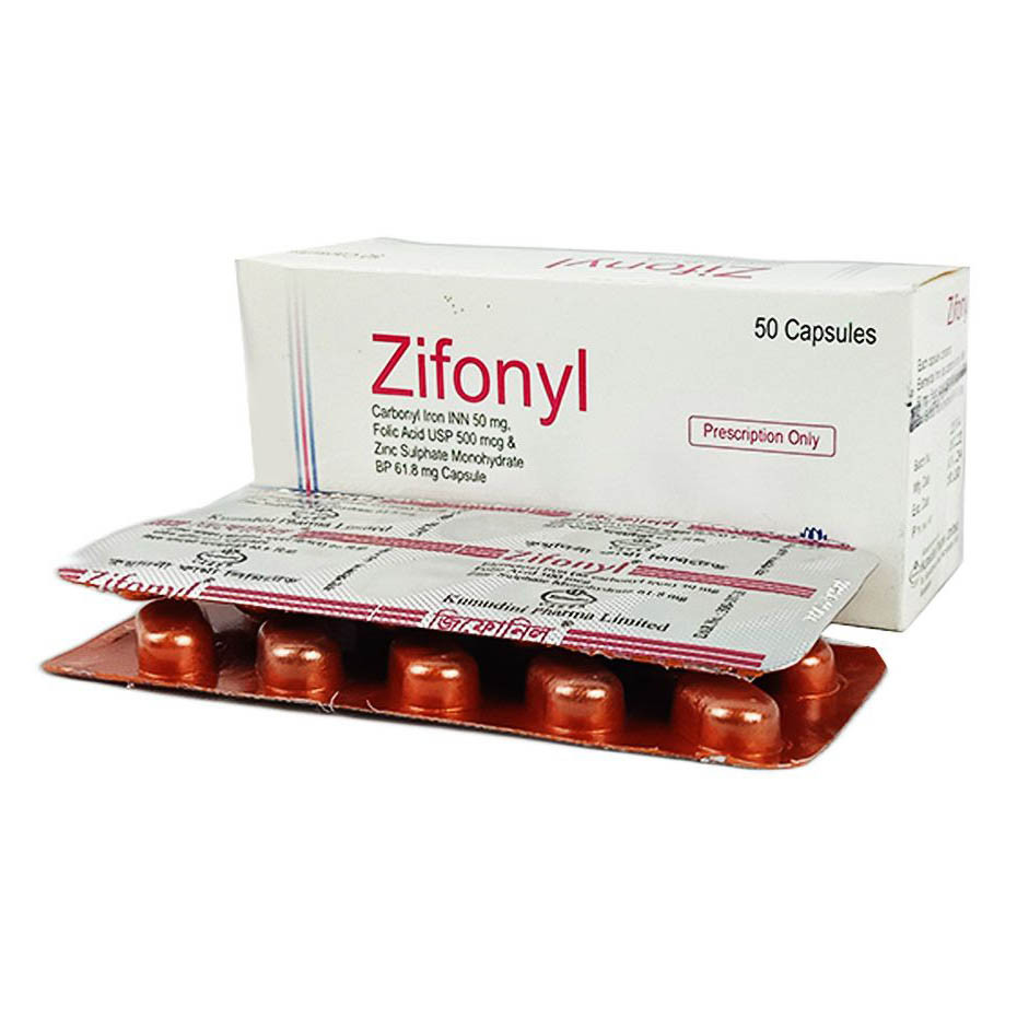 Pack Image: Zifonyl 50 mg Capsule (5 x 10)