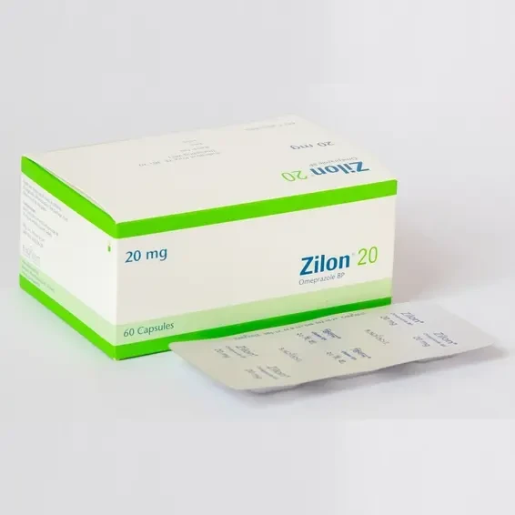 Pack Image: Zilon 20 mg Capsule (10 x 6)