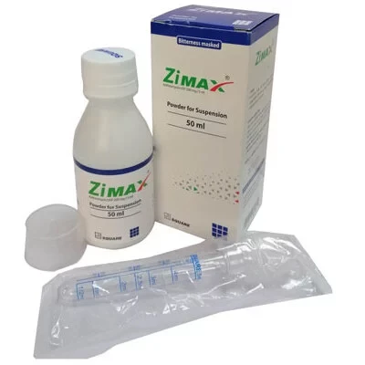 Pack Image: Zimax 200 mg Suspension (50 ml bottle)