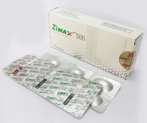 Pack Image: Zimax 500 mg Tablet (3 x 6)