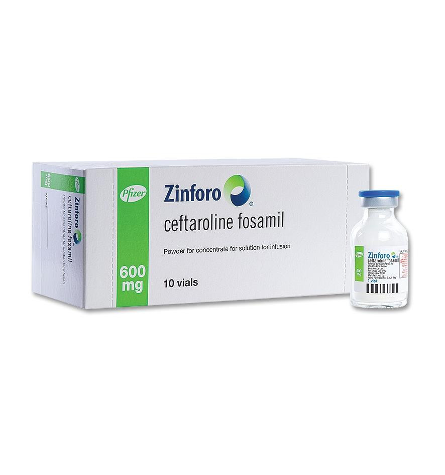 Pack Image: Zinforo 600 mg Injection (600 mg vial)