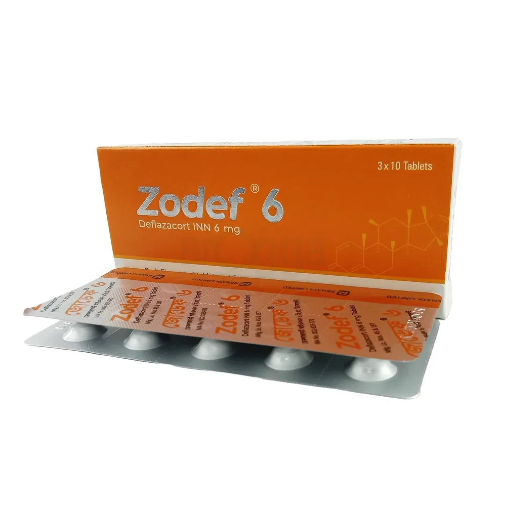 Pack Image: Zodef 6 mg Tablet (3 x 10)